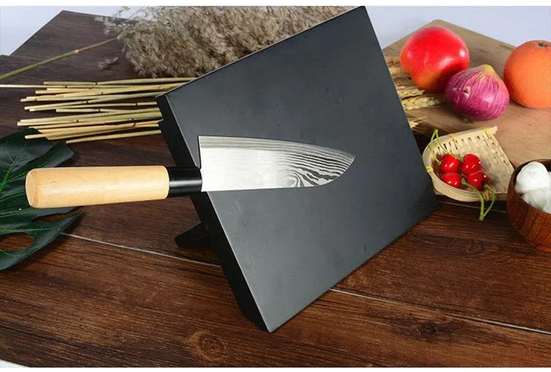 Foldable Magnetic Knife Rack — ABS Plastic, Matte Black