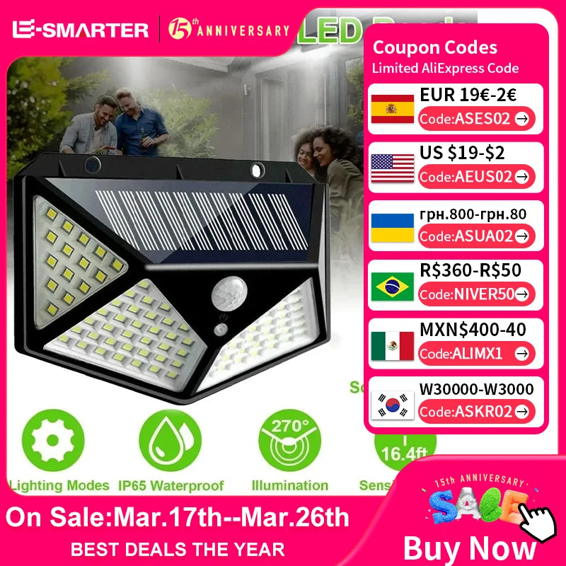Solar-Powered LED Lamp - Multifunctional, Waterproof Outdoor Garden Decoration Spotlight with Motion Sensor - Ideal for Energy-Efficient Garden Illumination