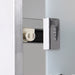 Lockable Wall-Mounted Medicine Cabinet — Safety Glass Door, Silver, 48cm