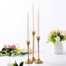 Vintage Elegant Tabletop Candle Holders – Metal & Aluminium, Single or 3‑Piece Sets