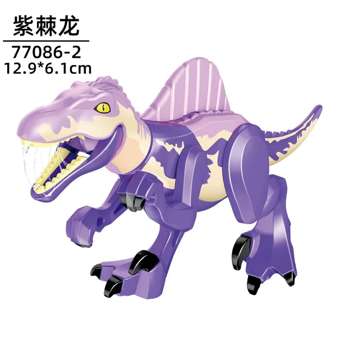 Tyrannosaurus Rex Building Block Figure — Jurassic Dinosaur Brick Toy (LEGO-compatible, 1pc)