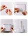 Silicone Toilet Brush with Flat Flexible Head and Wall-Mounted Holder