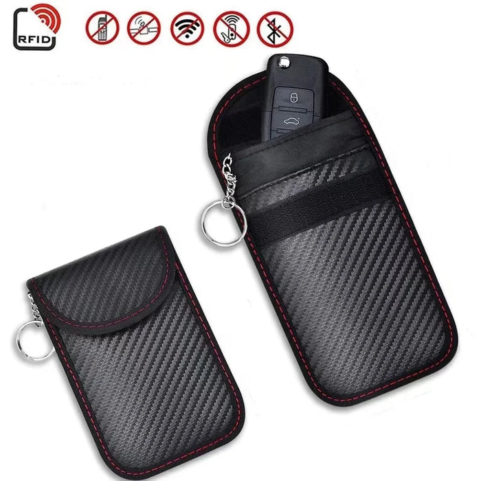Key Signal Shielding Pouch — Faraday Case for Keyless Car Fobs