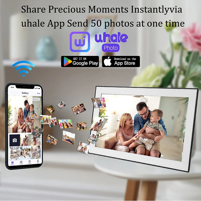 15.6-inch Digital Photo Frame 32GB IPS Touchscreen 1920x1080 Wi‑Fi Video Playback