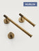 Brass Knurled Antique Bronze Bathroom Hardware – Towel Rack, Toilet Roll Holder & Hook