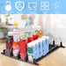 Fridge Drink Organiser — Self‑Sliding Can Dispenser with Locking Design, 3 Rows, Adjustable Width