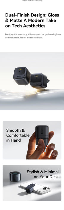 Mini 100W GaN USB‑C Fast Charger — Quick Charge for iPhone 17/16/15 Pro Max, iPad & Xiaomi
