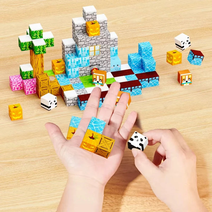 100-piece DIY Magnetic Building Block Set – Educational Construction Kit for Kids