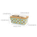 Country-style ceramic butter dish with built-in refrigeration – retro kitchen butter box