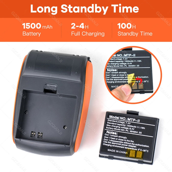 58mm Mini Thermal Receipt Printer – Bluetooth & USB, Mobile POS for Android/iOS/Windows