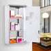 Lockable Wall-Mounted Medicine Cabinet — Safety Glass Door, Silver, 48cm