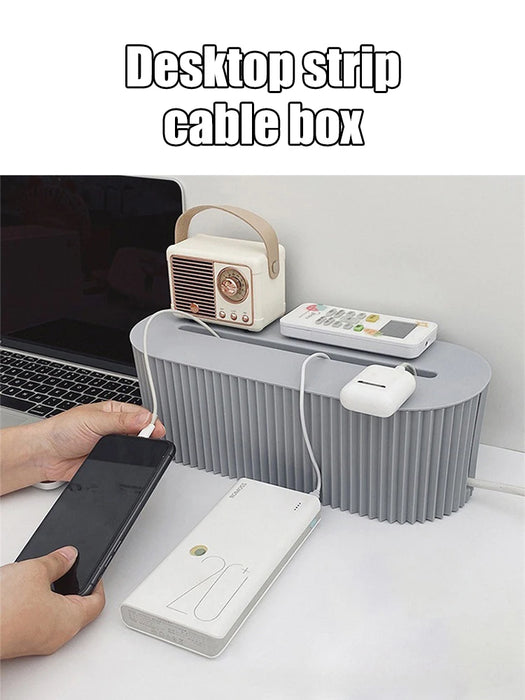 Household Socket Board Organiser Box – Cable Management, Stackable (33×13×11 cm)