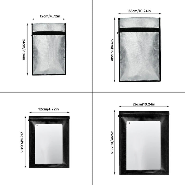 Waterproof, Fireproof Faraday Bag for Laptops, Tablets & Phones — Grey