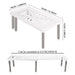 Expandable Cupboard Shelf 36–69cm – Kitchen Cabinet Organiser, White