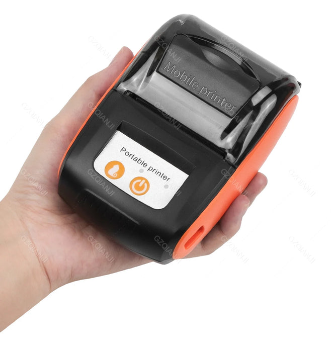 58mm Mini Thermal Receipt Printer – Bluetooth & USB, Mobile POS for Android/iOS/Windows