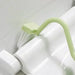 Curved S-Head Toilet Brush with Long Handle and Hanging Hook – 1/2/3 Pack
