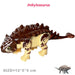 Jurassic Dinosaur Building Blocks - Velociraptor, Triceratops, Indominus & T‑Rex Models
