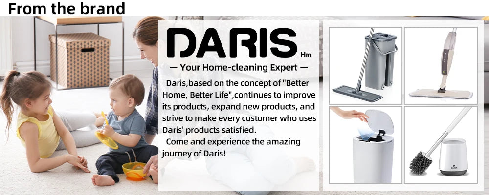 SDARISB Long-Handle Silicone Toilet Brush with Bendable Head (DR-FE94)