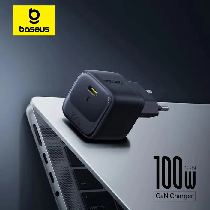 Mini 100W GaN USB‑C Fast Charger — Quick Charge for iPhone 17/16/15 Pro Max, iPad & Xiaomi