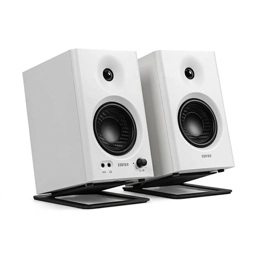 2-Pack Tilted Speaker Stands – Desk Risers for Edifier MR4/MR3/MR3BT & Eris e3.5