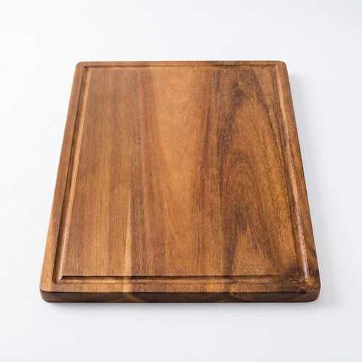 Acacia Wood Chopping Board — Thick Rectangular Cutting Board (S/M/L)