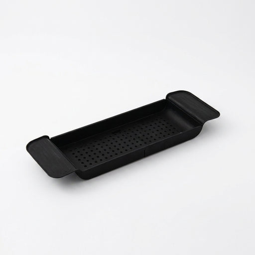Extendable Bathtub Shelf – Retractable Bath Tray & Towel Holder (Black or White)