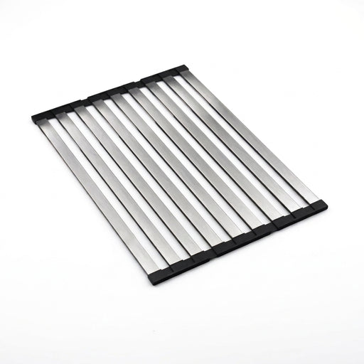 304 Stainless Steel Foldable Sink Drain Rack — Retractable Dish Drainer (S/L)