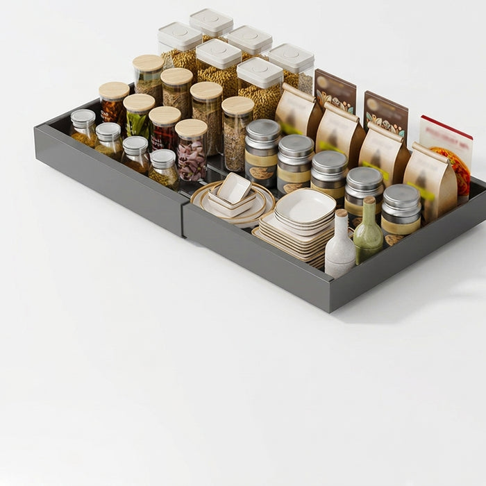 Expandable Pull-Out Cabinet Organiser — Heavy-Duty Slide-Out Shelves for Kitchen, Pantry, Bathroom, Office, Dorm