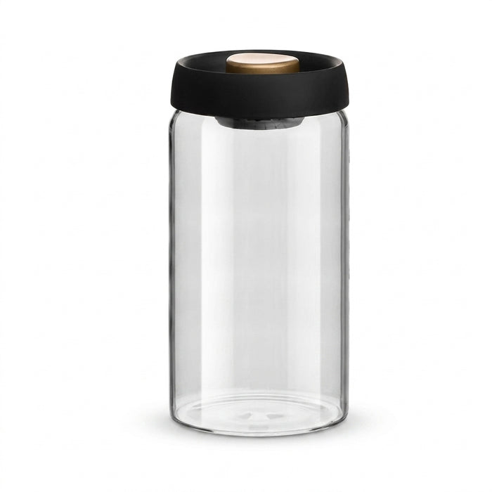Vacuum-Sealed Glass Coffee Storage Jar — Airtight, Moisture-Proof