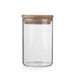 Glass Food Storage Jar with Wood Lid — Airtight Kitchen Storage (250/400/520/1000ml)