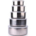 5-Piece Stainless Steel Nesting Mixing Bowl Set — 5 Sizes for Cooking, Baking & Storage